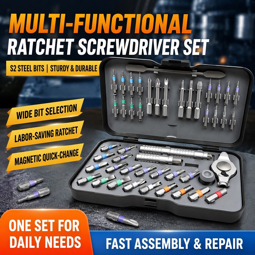 48-in-1 Ratchet Screwdriver Kit