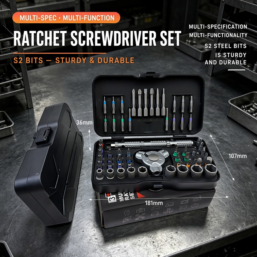 60-in-1 Ratchet Screwdriver Kit