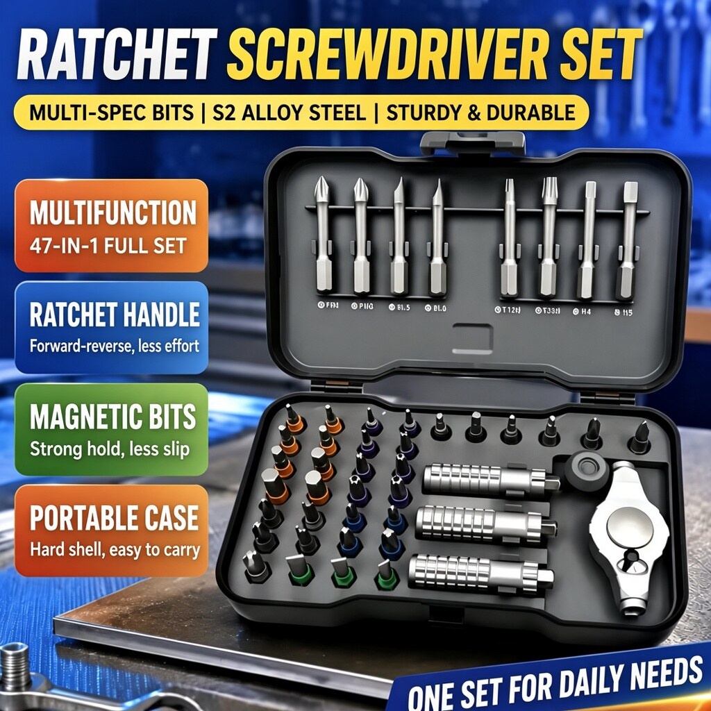 47-in-1 Ratchet Screwdriver Kit