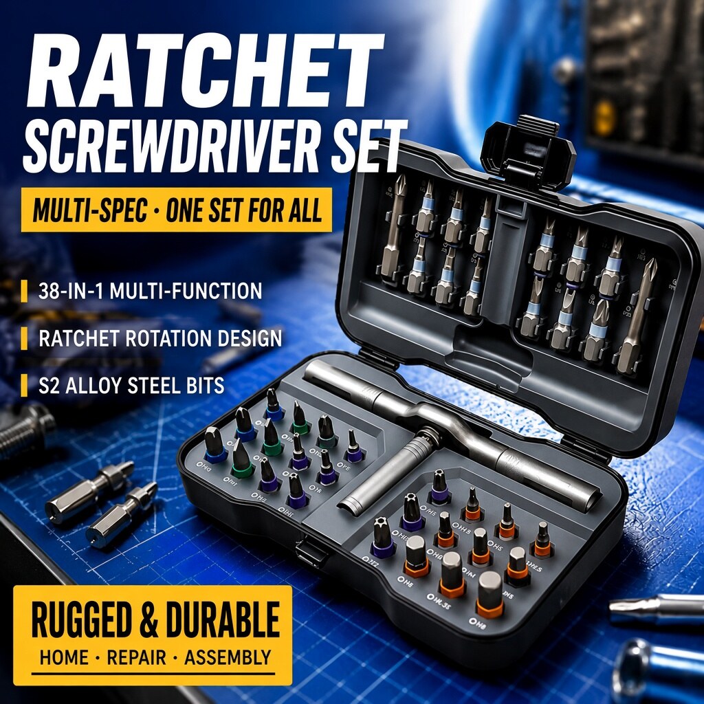 38-in-1 Ratchet Screwdriver Kit